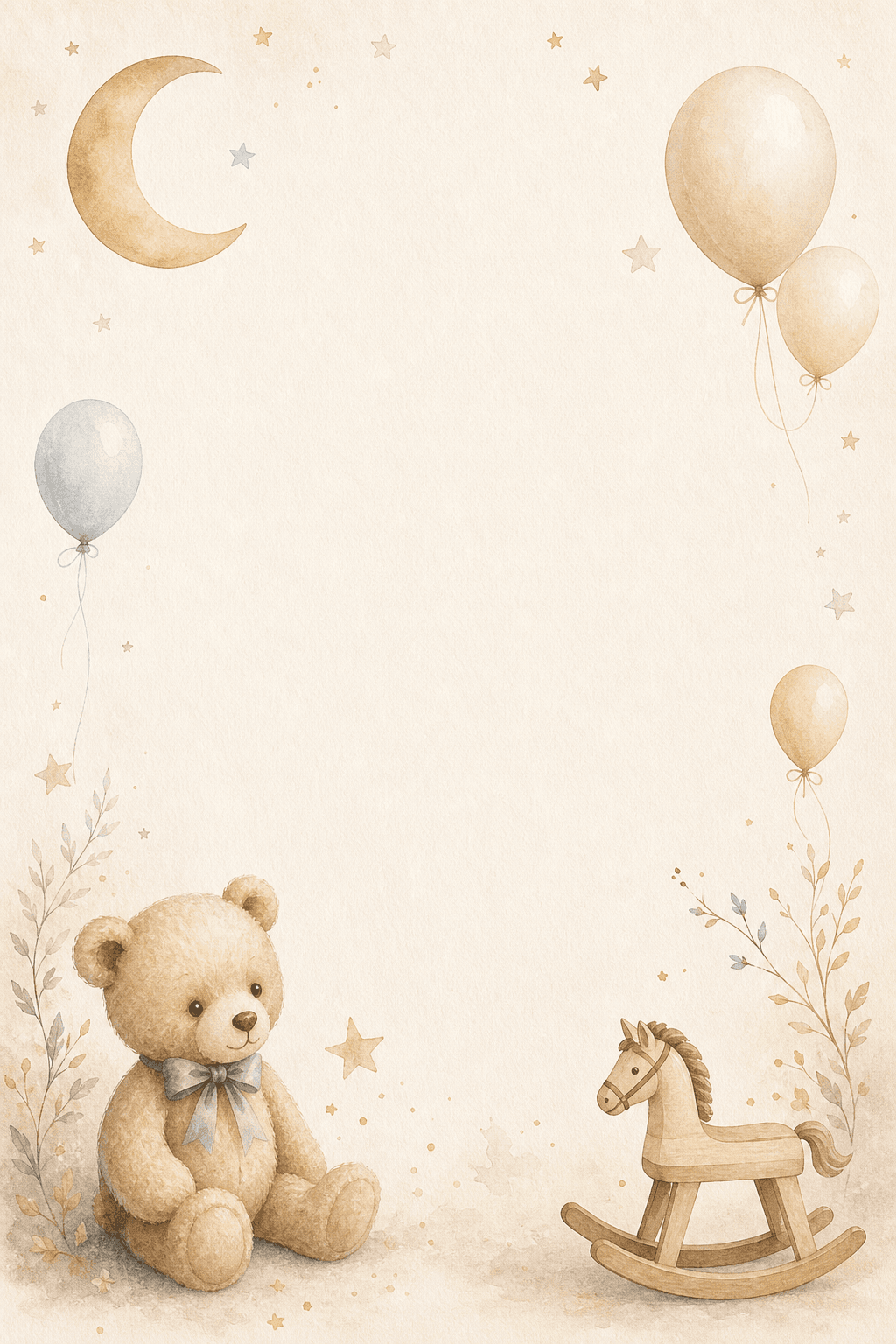 Template invitație Botez